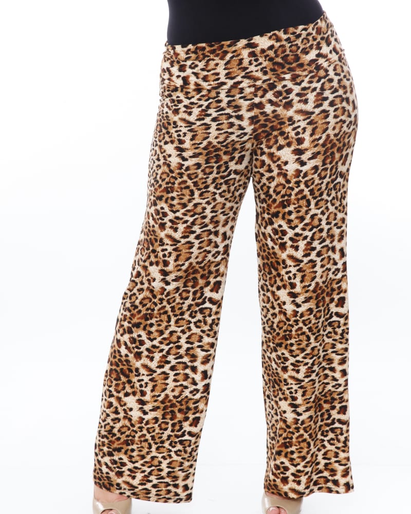 Cheetah wide 2025 leg pants